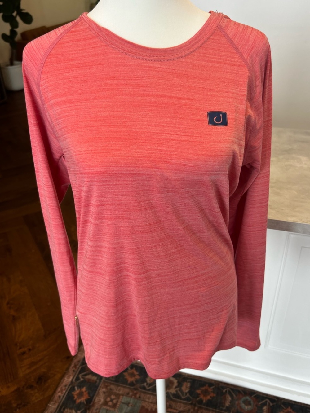 Avid Long Sleeve Performance Top - Coral Pink
